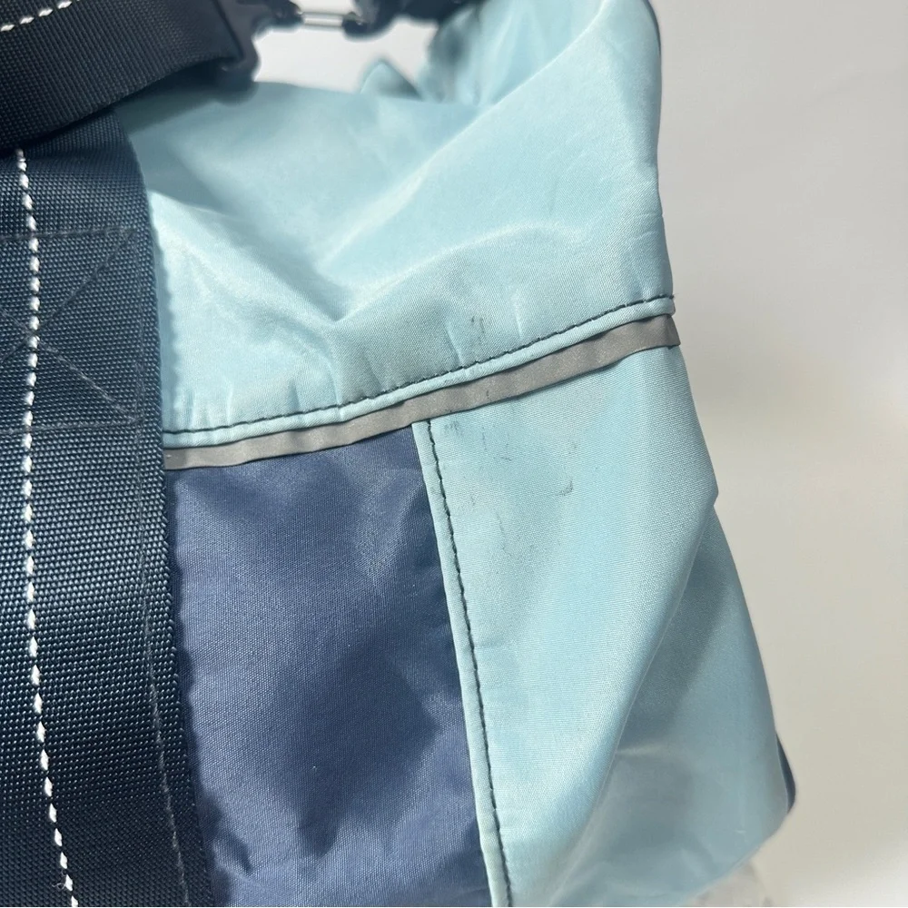 Vineyard Vines Blue Teal heavy duty nylon boat large travel weekender Duffel Bag